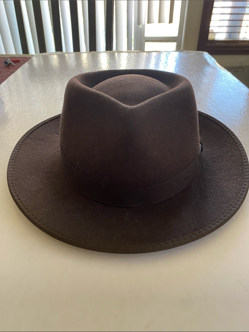Indiana Jones Headwear Collection Brown 100% Wool Hat Size XL